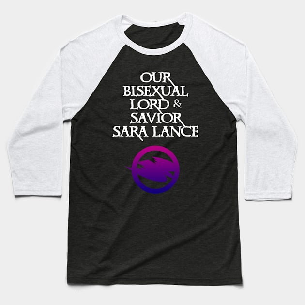 Bi Sara Lance Baseball T-Shirt by NerdPancake